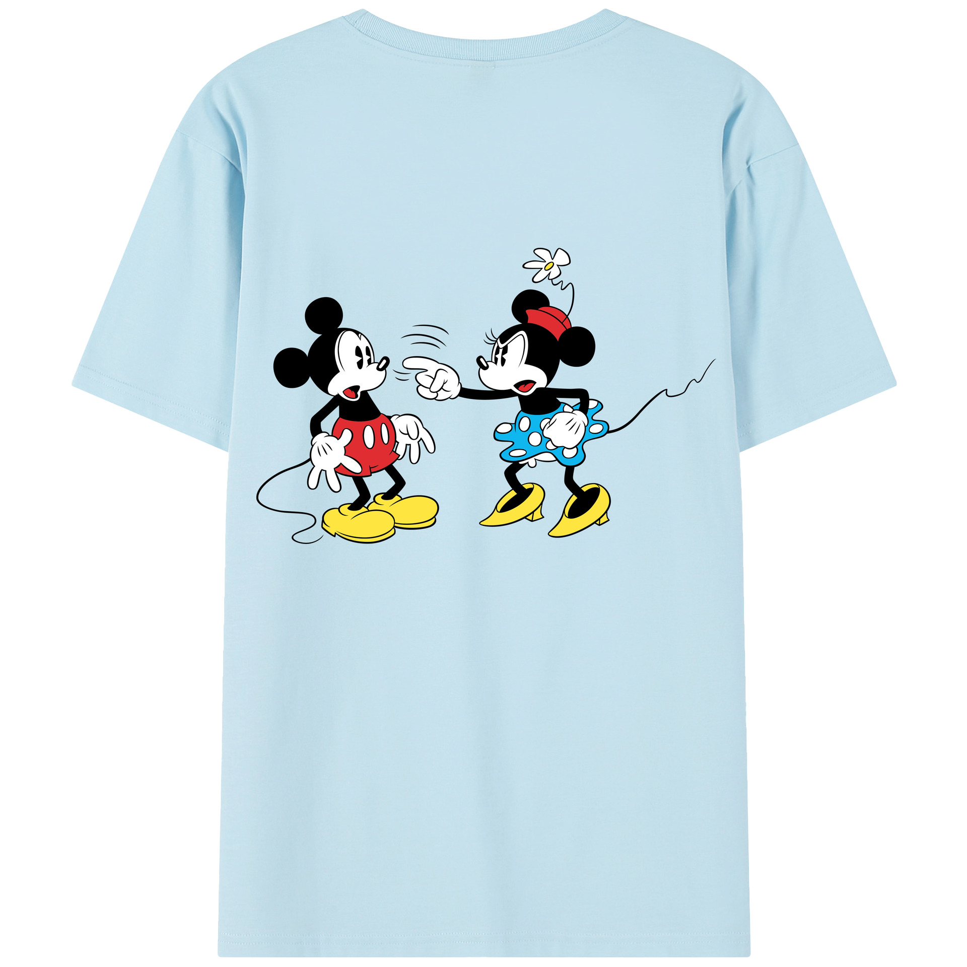 （画像用） ミッキーマウス Mickey Mouse 綿100％半袖Tシャツ（背面プリント）